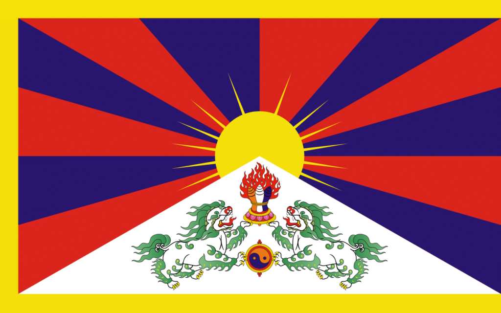 La bandiera del Tibet