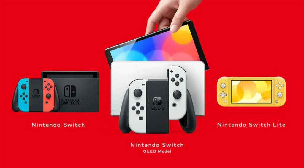 Nintendo Switch nelle versioni Base, Oled e Lite